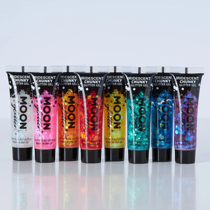 Moon Glitter Iridescent Chunky Glitter Gel Arancione 12ml