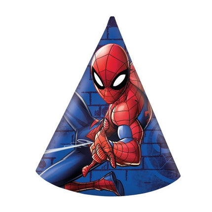 Cappelli da festa Spiderman Team-Up 6 pezzi