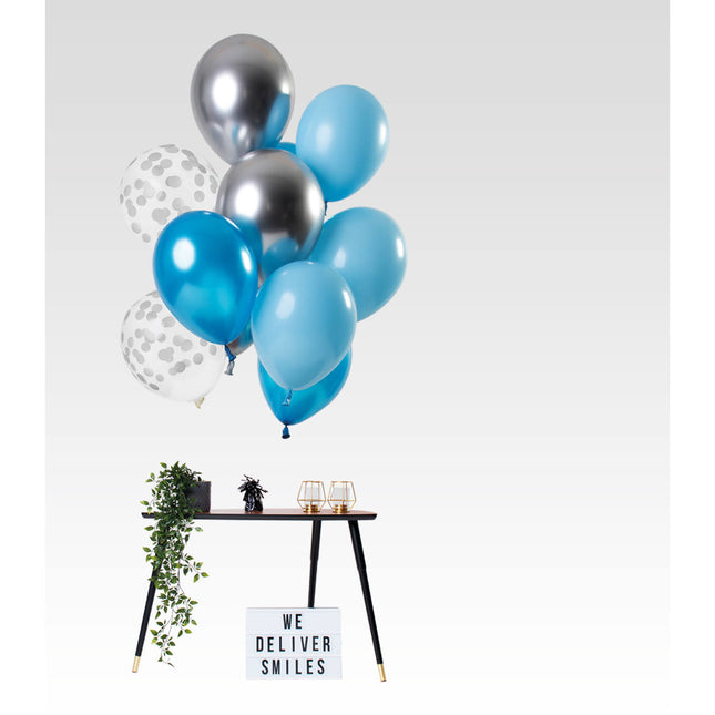 Set di palloncini blu 30cm 12 pezzi