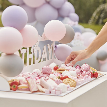 Decorazione da tavola Tavola di servizio Buon compleanno