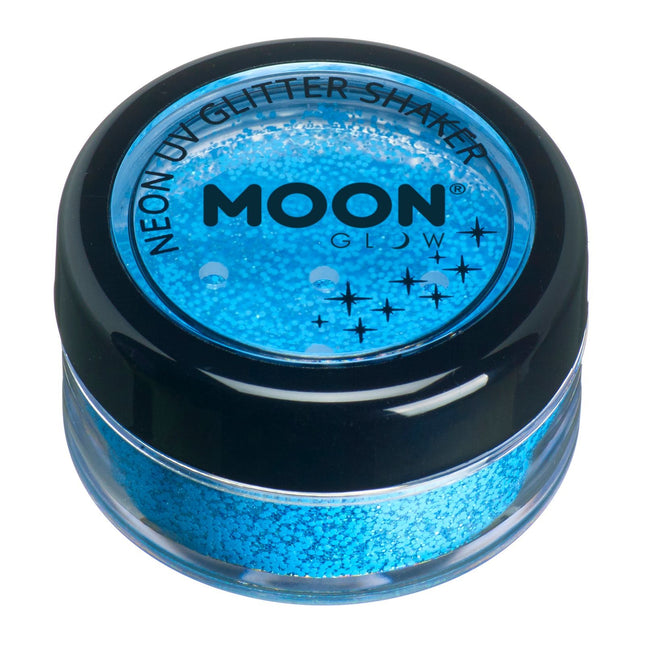 Moon Glow Neon UV Glitter Shakers Blu 5g