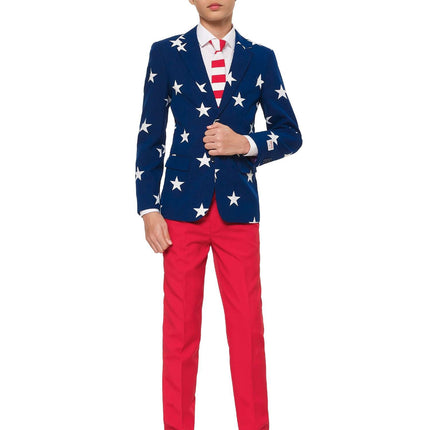 Tuta USA a stelle e strisce Ragazzo adolescente <tc>OppoSuits</tc>