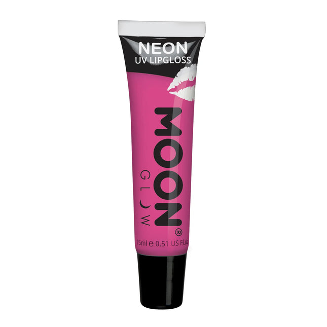 Moon Glow Neon UV Lipgloss Rosa Lampone Intenso 15ml