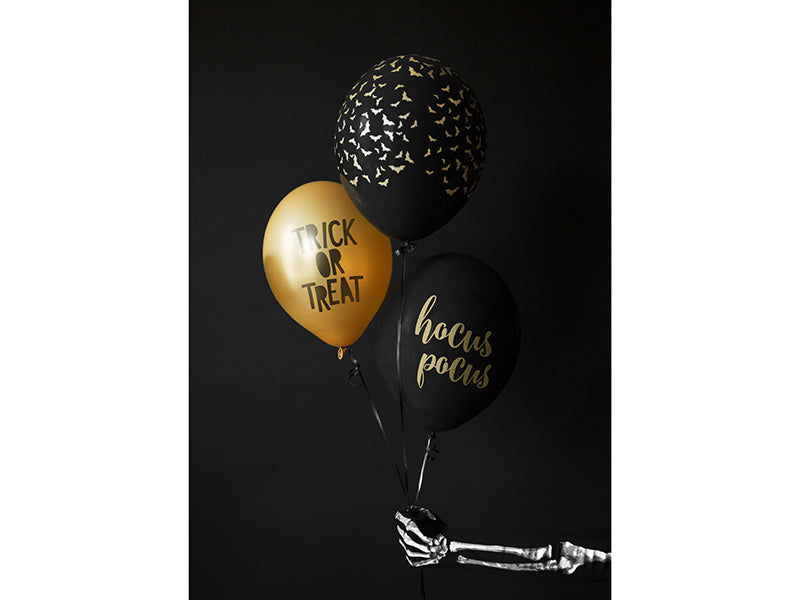 Palloncini Halloween Pipistrello Nero 30cm 6pz