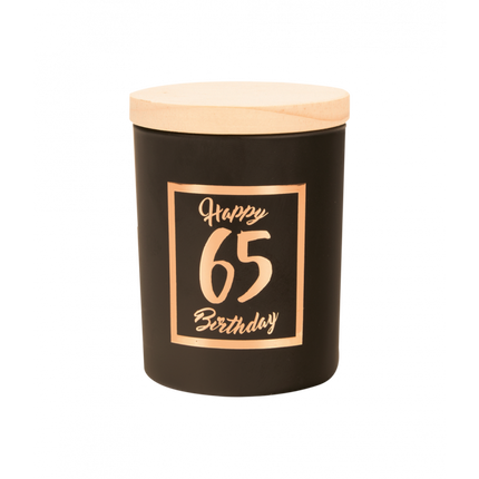 Candela profumata 65 Years Black 8cm