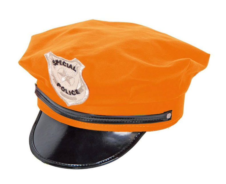 Cappellino arancione della polizia