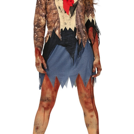 Costume Halloween da zombie donna L