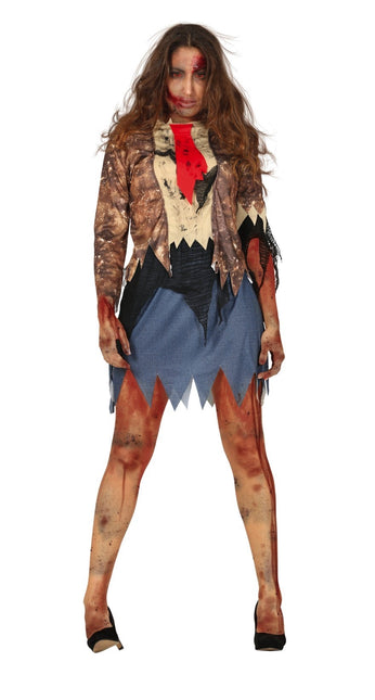 Costume Halloween da zombie donna L