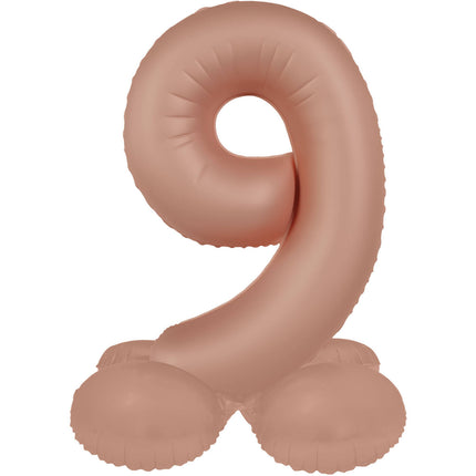 Palloncino a 9 anni con figura in oro rosa opaco da 41 cm