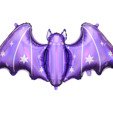 Palloncino ad elio viola Halloween Bat vuoto 51 cm