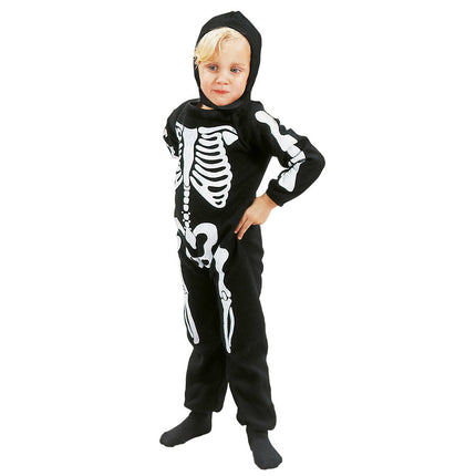 Costume da scheletro di Halloween Bambino 3/4 anni