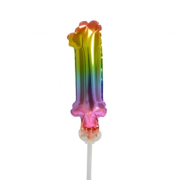 Palloncino in foil Figura 1 Arcobaleno 13cm vuoto