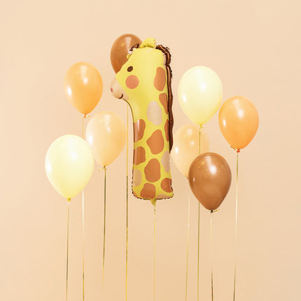 Palloncino ad elio 1 anno Giraffa vuoto 82 cm