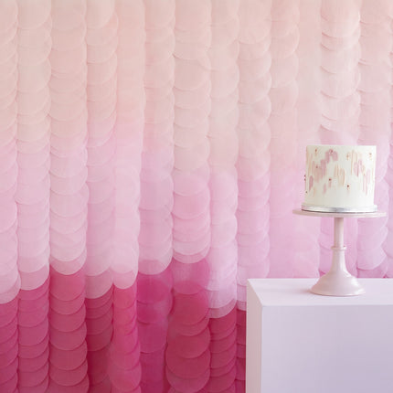 Decorazione appesa rosa Ombre 2m