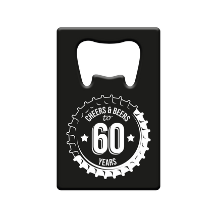 Apribottiglie 60 anni Cheers & Beers