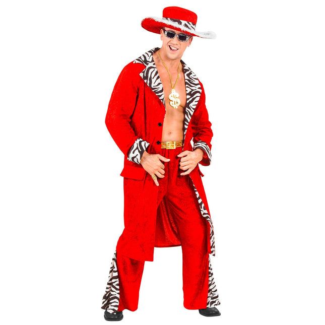 Costume da pappone rosso uomo