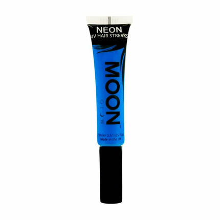 Moon Glow Neon UV Strisce per capelli blu intenso