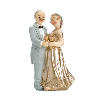 Cake topper 50 anni di matrimonio 12 cm