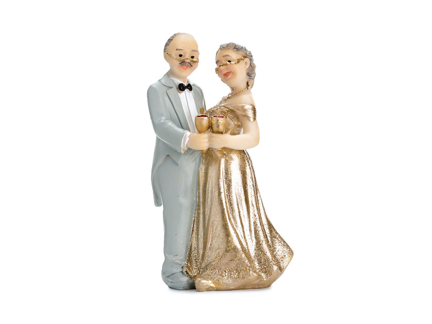 Cake topper 50 anni di matrimonio 12 cm