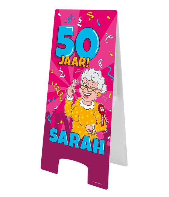 Cartello di avvertimento Sarah Cartoon 58 cm