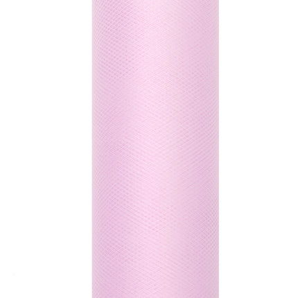 Rotolo di tulle rosa chiaro 15cm 9m