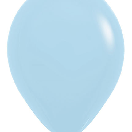 Palloncini blu opaco pastello 30cm 12pz