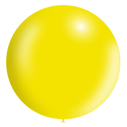 Palloncino gigante giallo chiaro XL metallizzato 91 cm