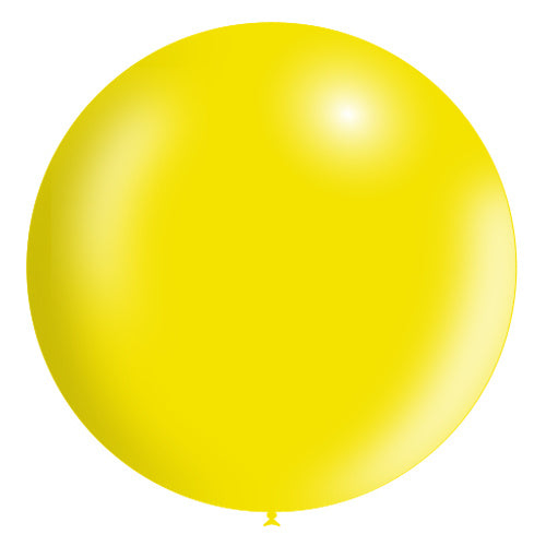 Palloncino gigante giallo chiaro XL metallizzato 91 cm