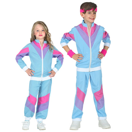 Tuta da ginnastica Neon 80S difettosa Nero Bambino