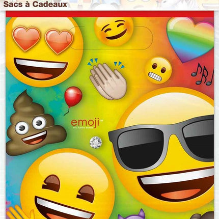 Sacchetti di condivisione Emoji 23cm 8pz