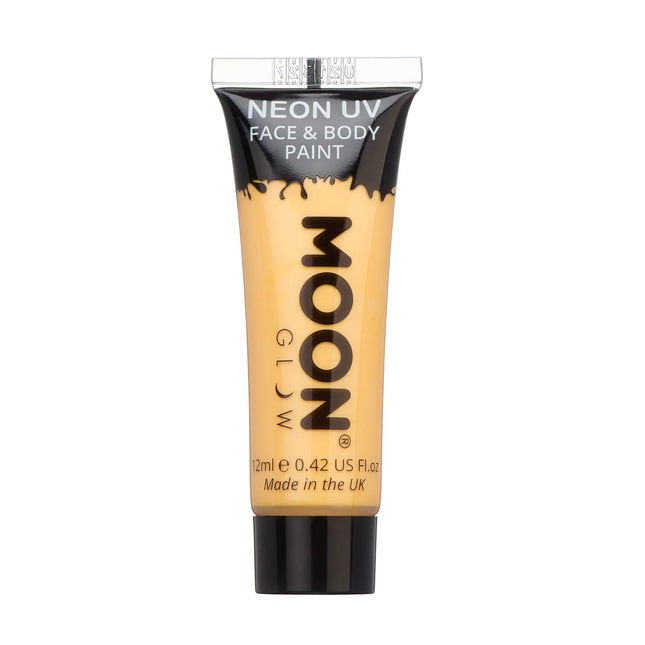 Moon Glow Pastel Neon UV Face Paint Arancione Pastello 12ml