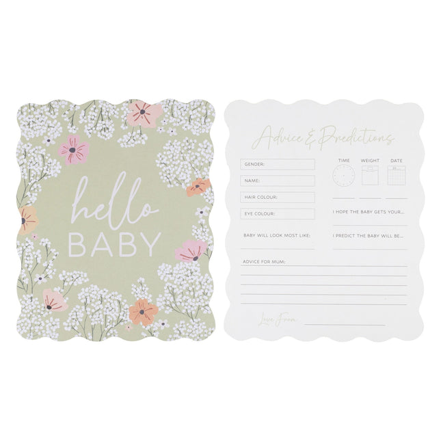 Gioco di carte Baby Shower Hello Baby 10 pezzi