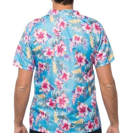 Camicia hawaiana blu