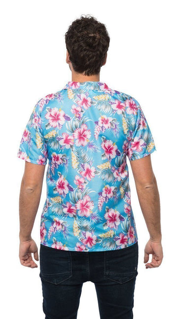 Camicia hawaiana blu