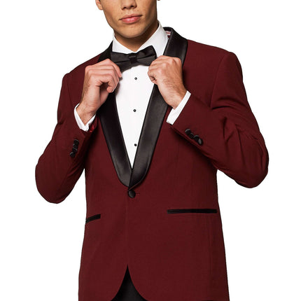 Smoking rosso bordeaux da uomo <tc>OppoSuits</tc>