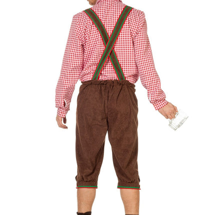 Lederhosen marroni lunghi da uomo