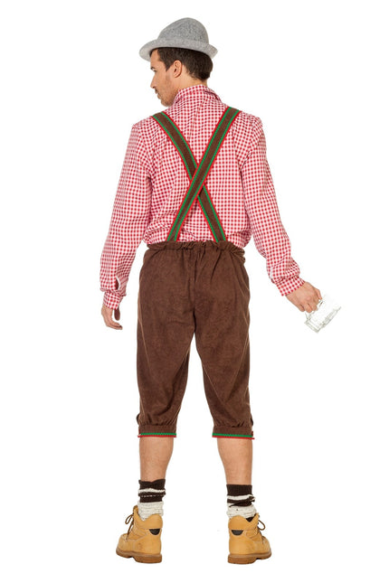 Lederhosen marroni lunghi da uomo