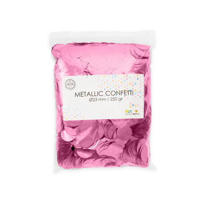 Coriandoli rosa chiaro metallizzati 250gr