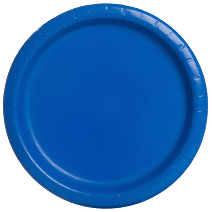 Piatti blu rotondi 17,5 cm 8 pezzi