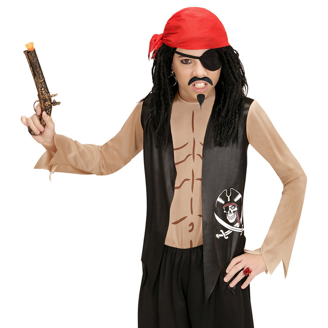 Costume da pirata ragazzo 2 pezzi