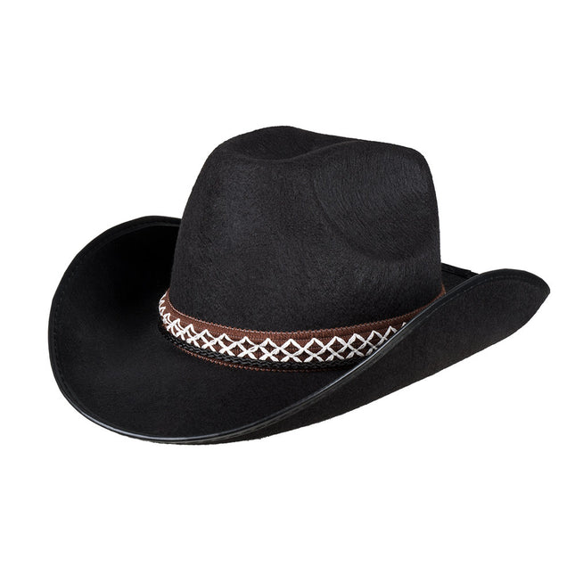 Cappello da Cowboy Nero Bambino