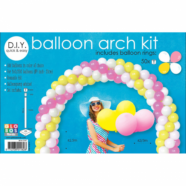 Arco di palloncini fatto in casa Set 3x2,5m