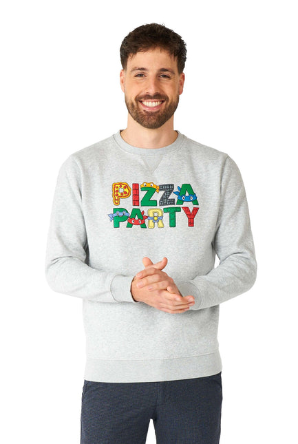 Teenage Mutant Hero Turtle Pizza Party Maglione Uomo OppoSuits