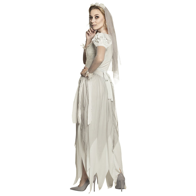 Costume da sposa di Halloween da fantasma