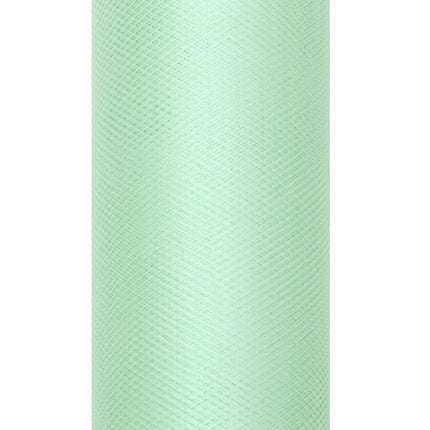 Rotolo di tulle verde menta 15cm 9m