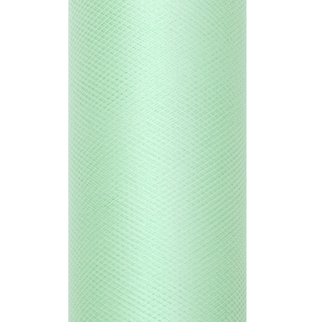 Rotolo di tulle verde menta 15cm 9m