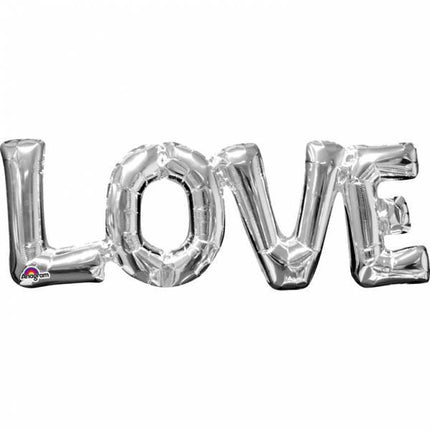 Palloncino in foil Love Silver 63cm