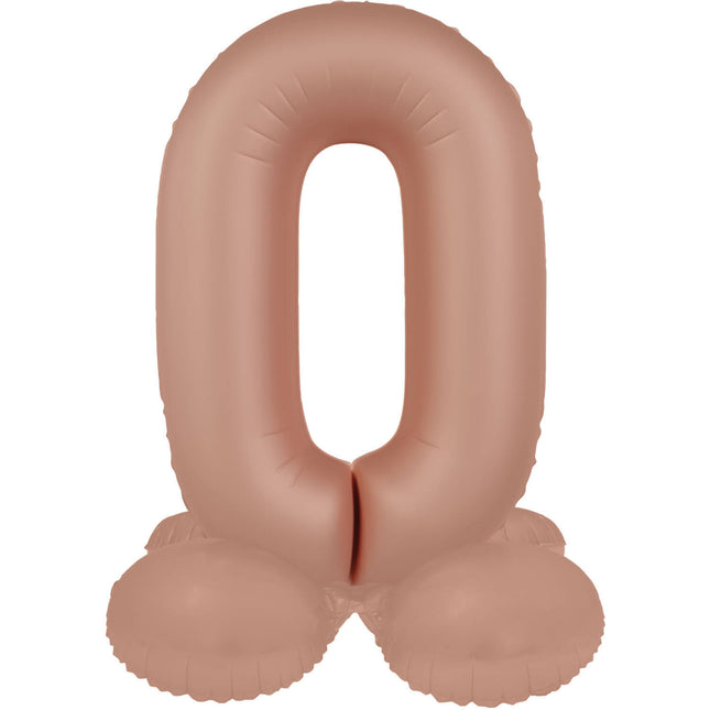 Palloncino 0 Year Figure Oro Rosa Opaco 41cm