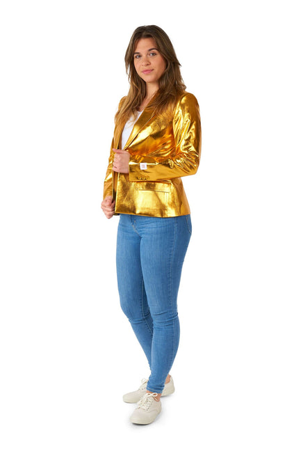 Blazer d'oro da donna OppoSuits