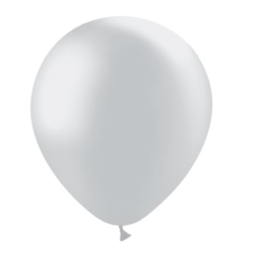 Palloncini argento metallizzati 30cm 50pz